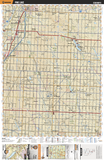 CEAB06 Pine Lake - Central Alberta Topo