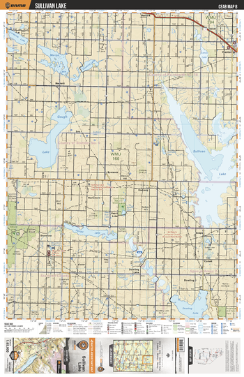 CEAB08 Sullivan Lake - Central Alberta Topo