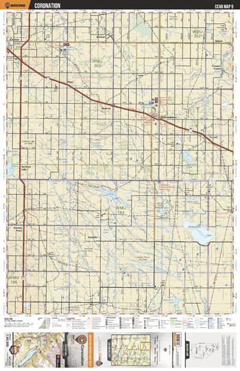 CEAB09 Coronation - Central Alberta Topo