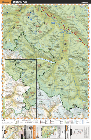CEAB12 Athabasca Pass - Central Alberta Topo