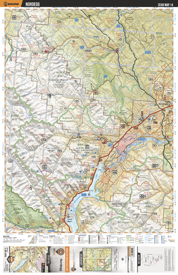 CEAB14 Nordegg - Central Alberta Topo