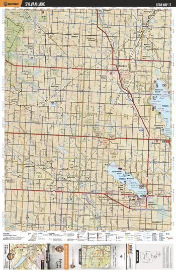 CEAB17 Sylvan Lake - Central Alberta Topo