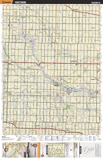 CEAB20 Forestburg - Central Alberta Topo