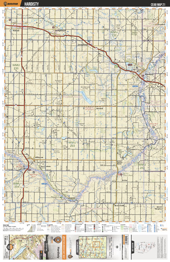 CEAB21 Hardisty - Central Alberta Topo