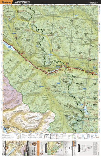 CEAB24 Amethyst Lakes - Central Alberta Topo