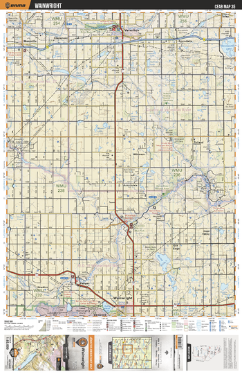 CEAB35 Wainwright - Central Alberta Topo