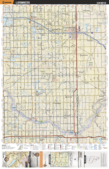CEAB36 Lloydminster - Central Alberta Topo