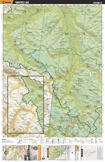 CEAB37 Twintree Lake - Central Alberta Topo