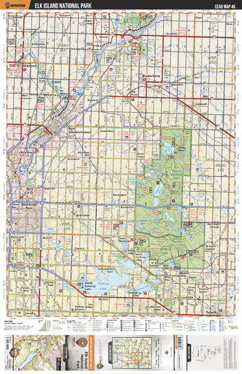 CEAB46 Elk Island National Park - Central Alberta Topo
