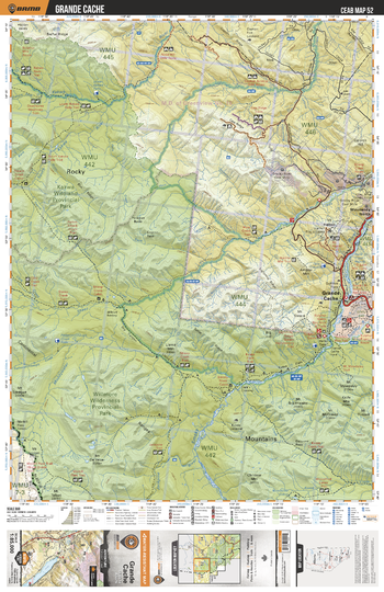 CEAB52 Grande Cache - Central Alberta Topo