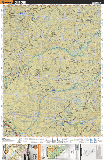 CEAB54 Cabin Creek - Central Alberta Topo