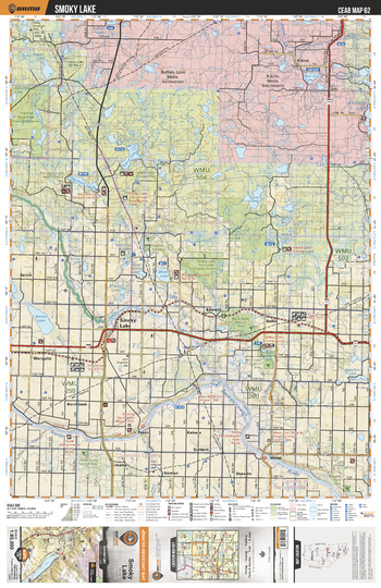 CEAB62 Smoky Lake - Central Alberta Topo