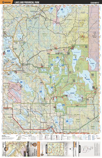 CEAB67 Lakeland Provincial Park - Central Alberta Topo