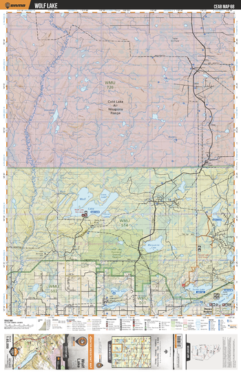 CEAB68 Wolf Lake - Central Alberta Topo