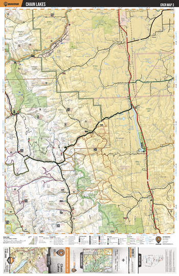 CRCR03 Chain Lakes - Canadian Rockies Topo
