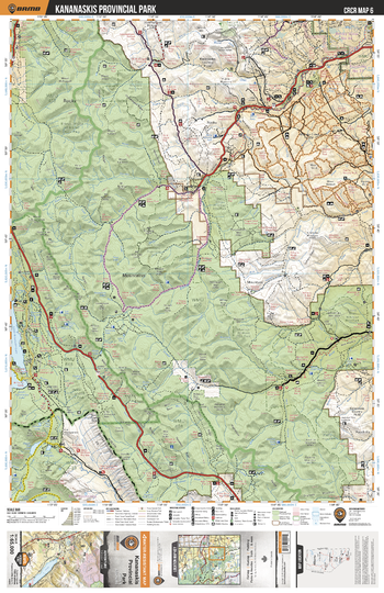 CRCR06 Kananaskis Provincial Park - Canadian Rockies Topo