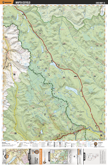 CRCR13 Wapta Icefield - Canadian Rockies Topo