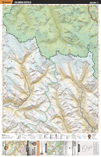 CRCR17 Columbia Icefield - Canadian Rockies Topo
