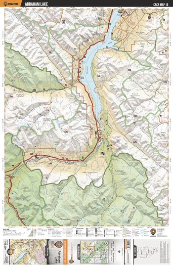 CRCR19 Abraham Lake - Canadian Rockies Topo