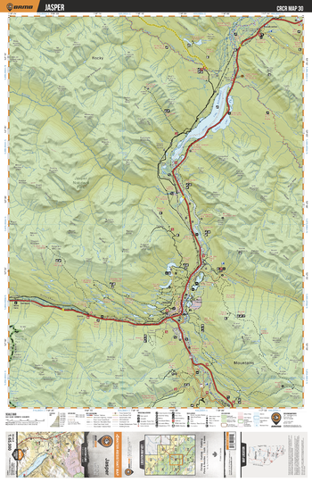 CRCR30 Jasper - Canadian Rockies Topo