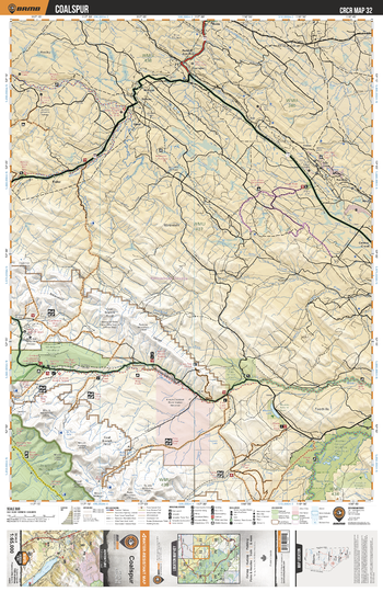 CRCR32 Coalspur - Canadian Rockies Topo