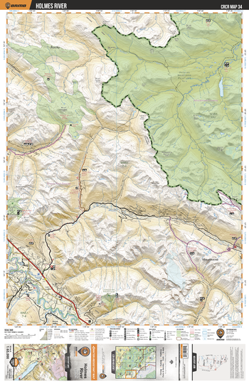 CRCR34 Holmes River - Canadian Rockies Topo