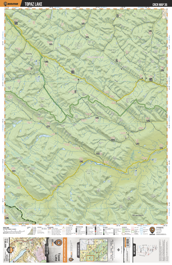 CRCR36 Topaz Lake - Canadian Rockies Topo