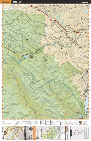 CRCR37 Rock Lake - Canadian Rockies Topo