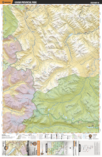 CRCR44 Kawka Provincial Park - Canadian Rockies Topo