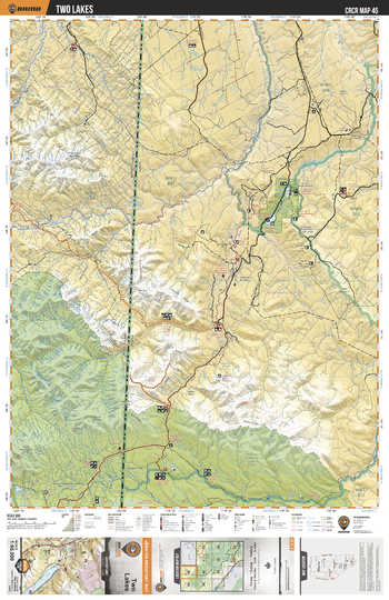 CRCR45 Two Lakes - Canadian Rockies Topo