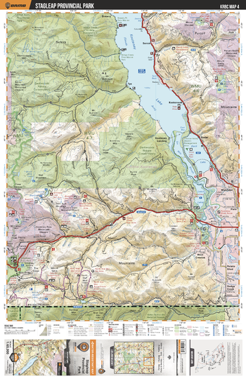 KRBC04 Stagleap Provincial Park - Kootenay Rockies BC Topo
