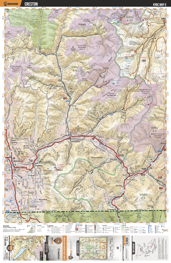 KRBC05 Creston - Kootenay Rockies BC Topo
