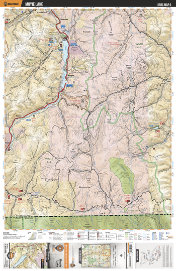 KRBC06 Moyie Lake - Kootenay Rockies BC Topo