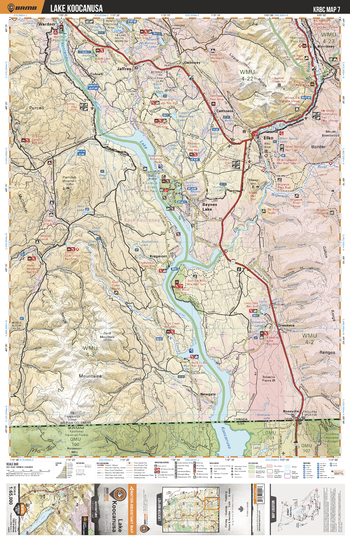 KRBC07 Lake Koocanusa - Kootenay Rockies BC Topo