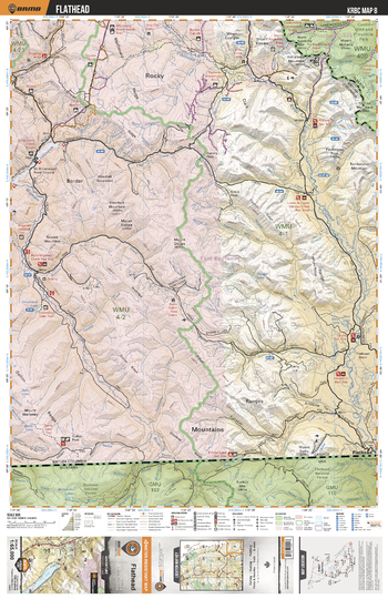 KRBC08 Flathead - Kootenay Rockies BC Topo