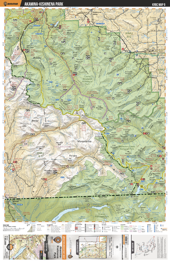 KRBC09 Akamina Kishinena Park - Kootenay Rockies BC Topo