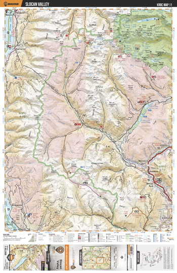 KRBC11 Slocan Valley - Kootenay Rockies BC Topo