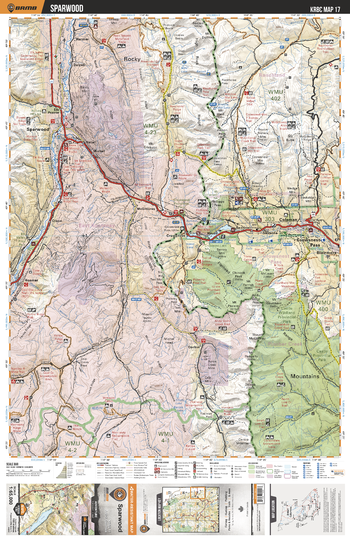 KRBC17 Sparwood - Kootenay Rockies BC Topo