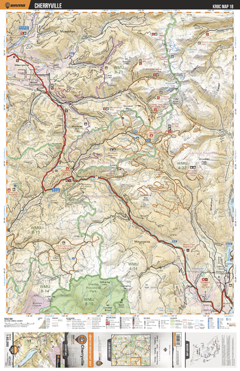 KRBC18 Cherryville - Kootenay Rockies BC Topo