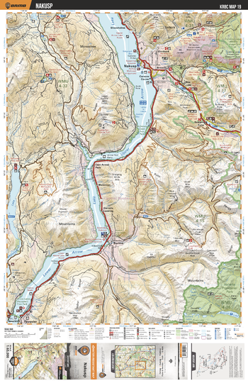 KRBC19 Nakusp - Kootenay Rockies BC Topo