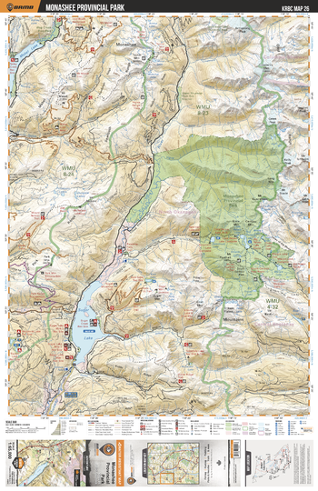 KRBC26 Monashee Provincial Park - Kootenay Rockies BC Topo