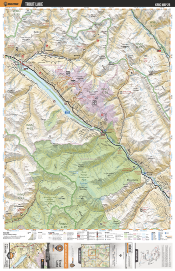 KRBC28 Trout Lake - Kootenay Rockies BC Topo