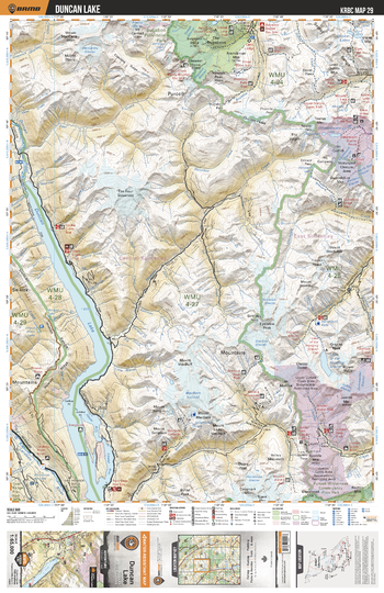 KRBC29 Duncan Lake - Kootenay Rockies BC Topo