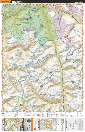 KRBC36 Beaver River - Kootenay Rockies BC Topo