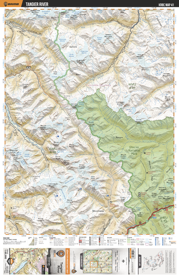 KRBC41 Tangier River - Kootenay Rockies BC Topo