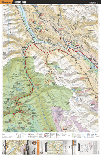 KRBC42 Rogers Pass - Kootenay Rockies BC Topo