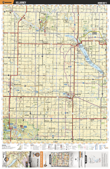 MBMB03 Killarney - Manitoba Backroad Mapbook Topo