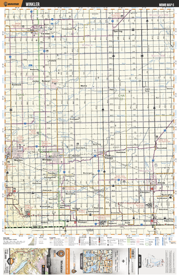 MBMB06 Winkler - Manitoba Backroad Mapbook Topo