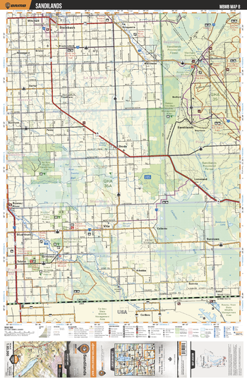 MBMB08 Sandilands - Manitoba Backroad Mapbook Topo