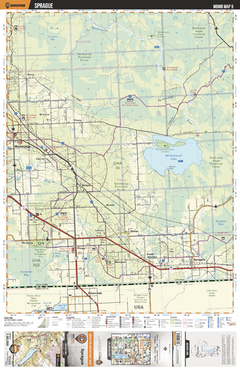 MBMB09 Sprague - Manitoba Backroad Mapbook Topo